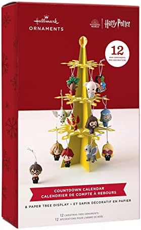 Hallmark Harry Potter kalendar odbrojavanja minijaturni Set božićnih jelki sa 12 Mini ukrasa