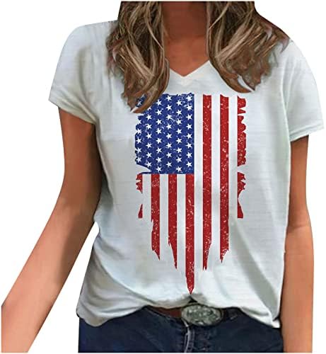 Majica bluza za dame Ljeto jesen 2023. odjeća moda Y2K kratki rukav pamuk Vneck grafički zvjezdani