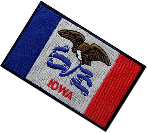 Iowa Državna zastava zastepeni amblem željezo na šivanju zakrpa IA