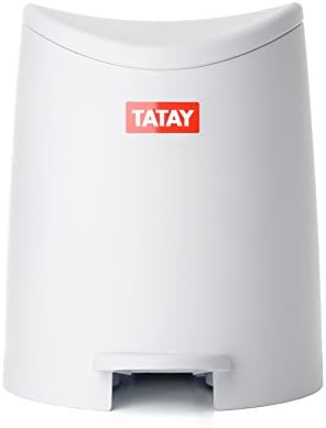 Tatay Standardna kupaonica Pedal bin, 3L, polipropilen, bijela, 3 litara