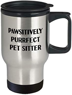 Poklon za kućne ljubimce - PET Sitter Putna krigla - Pawsitivno purncect Pet Sitter