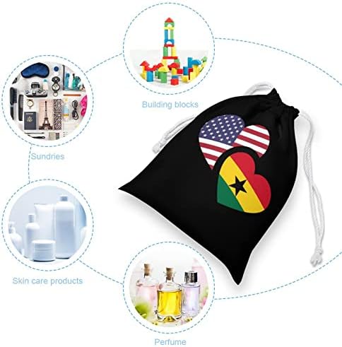 Gana američka zastava platna za pohranu za pohranu za ponovno punjenja torba za vrećicu Torba za kućnu torbu