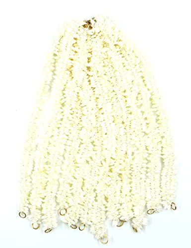 Prilično šarmantno ručno rađene umjetne cvijeće plastike Gajra Veni vijenac za kosu 6 magenta i 6 bijelih 13