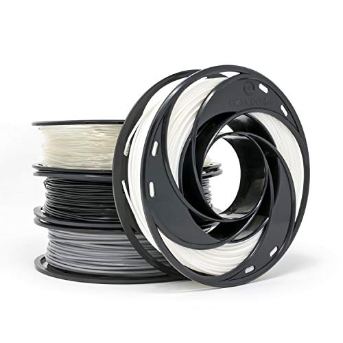 Gizmo Dorks ABS Filament za 3D štampače 3mm 200g, 4 paket u boji - crna, siva, prozirna, bijela