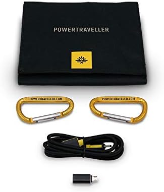 Powertraveller Falcon 7: prijenosni 7-Watt Folding Solar Charger – 5V USB izlaz, Splashproof, robustan, kompaktan,