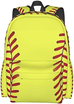 Misolaxi ruksak uzorak s softball-om, casual patvice, bageri na fakultetu, ruksaci za dječake
