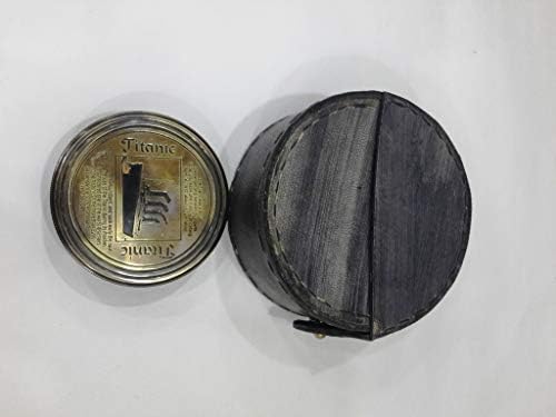 Novi nautički antikni titan Kompas sa prirodnim drvenim kutijom Vintage Poklon Rustikalni vintage