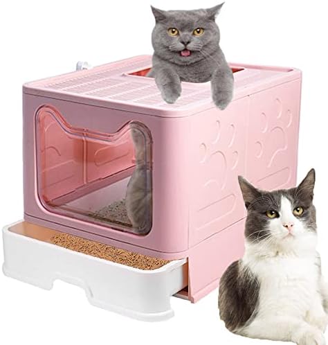 Meikuler kutija za smeće za mačke velika posuda za otpatke za mačke sklopive kutije za otpatke dolazi sa kašikom