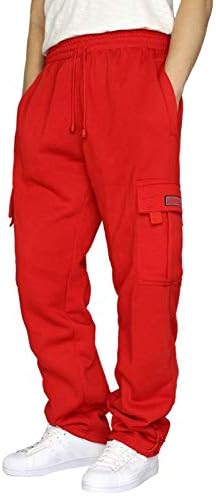 2xl joga hlače Sportske džepove Boja pantalone Muški labavi struk labavi konopci hlače sa širokim