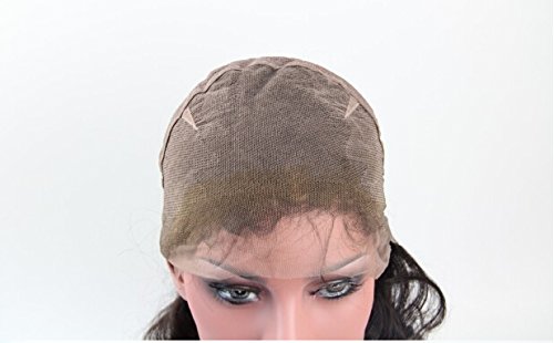 Lijepe 22 100 ljudske kose pune čipkaste perike za Afroamerikance Filipini Djevica Remy ljudska kosa duboka boja talasa # 1 Jet crna