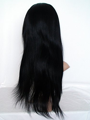 popularna 10 puna čipkasta perika za crnu ženu Filipini Djevica Remy ljudska kosa prirodna