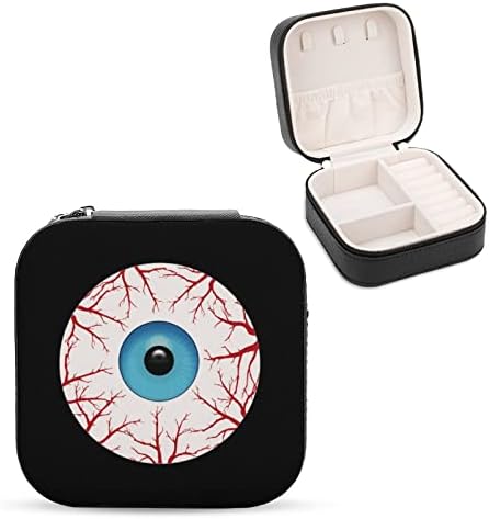 Grozne krv i očne jabučice za žene premium Travel Mali nakit kutija Ogrlica za pohranu Organizator za pohranu Mini-ekrana