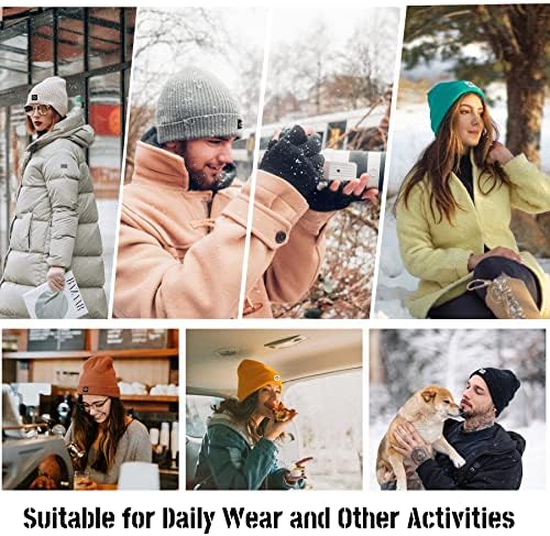 Zando Smiley Face kape za muškarce pletene kape ženski uniseks topli zimski šeširi sa manžetnama za ženske kape