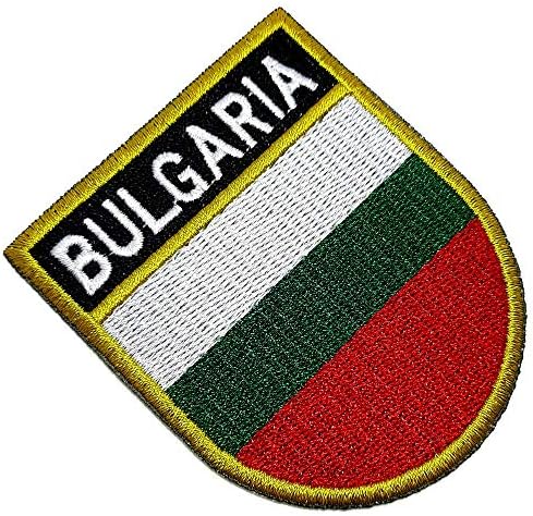 BP0204ET 01 BR44 Bugarska državna zastava za obrubljenu patch zlatnu graničnu uniformu Kart Kimono, glačalo ili