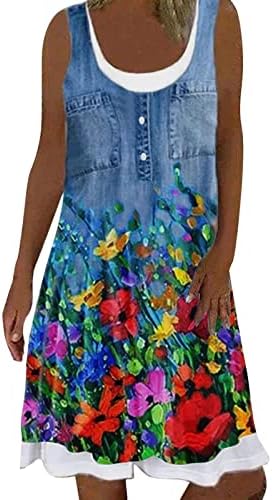 Miashui Haljina kratkih rukava Dužina koljena Žene Ljeto plaža Proljeće Striped Print Slatka haljina Sundress