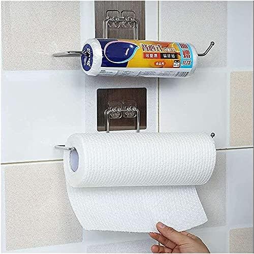 DIJIAMU Kuhinjski rolni držač slobodnog stalnog samoljepljivog ručnika nosač kuhinja toaletni papir