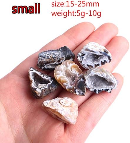 Seewoode AG216 1pc Novi prirodni agater Kristal Geode Polirani nepravilni klaster Kvarc Gemstone Cornecopia
