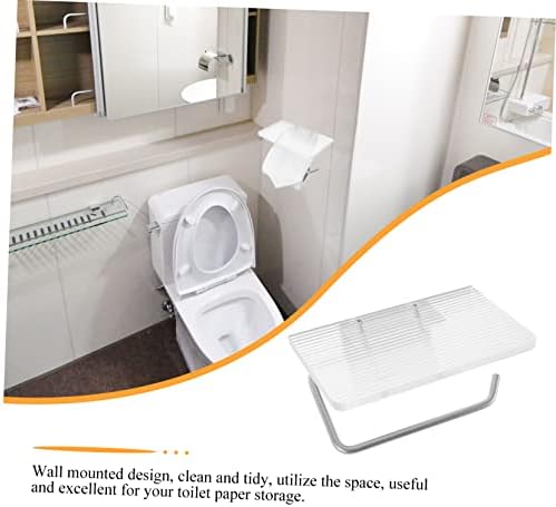 Zerodeko 4pcs Roll WC držač papira Wall Mount papirnati ručnik držač za papir DIJELOVI Crni toaletni