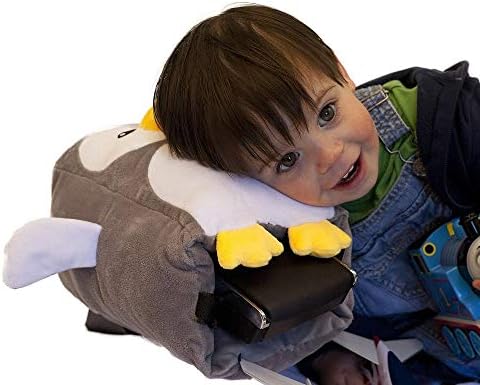 Roamwild Kids Travel Jastuk i prekrivač set - 'Tux' Armrest Buddy pretvara bilo koji naslon za ruke