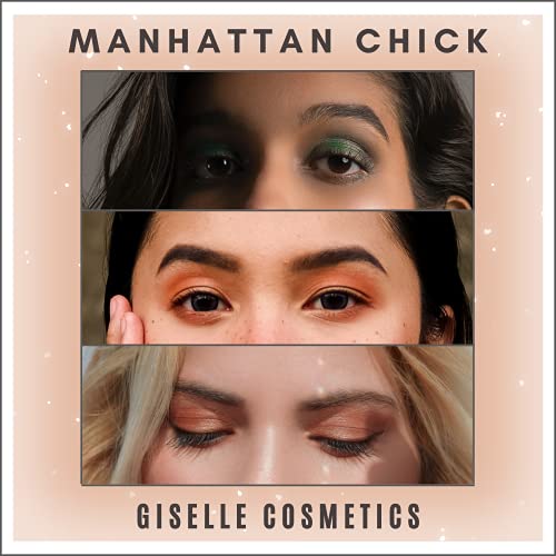 Giselle Cosmetics čisto opušteno mineralno sjenilo, Manhattan Chick, Set od 8, 3,6 grama