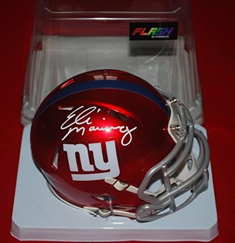 ELI MANNING New York Giants potpisali fanatici Flash Mini kacige Holo B433045-NFL Mini šlemovi sa autogramom