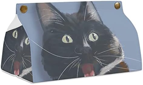 Crna mačka tkiva Tkiva Poklopac Dekorativnog dozatora papira za papir za kućni uredski automobil