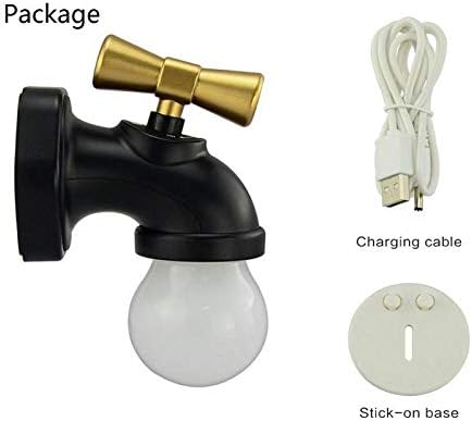 Lxcom rasvjeta LED noćno svjetlo kreativni dizajn slavine zidno svjetlo USB Port noćne lampe glasovna