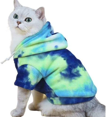 Harikaji hoodie, pas zimski topli kaput, kravata boja dukseri Šareni hoodie za mačke Mali srednji psi