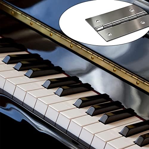 2pcs Heavy Duty klavir šarke 12 inča Kontinuirano i klavirske šarke sa vijcima, šarkama od nehrđajućeg