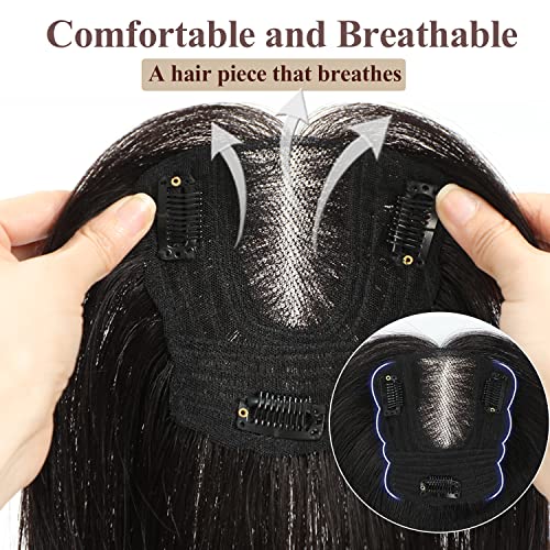 Hair Toppers for Women Real Human Hair Toppers Hair Pieces for women with prorijeđena kosa 12 inch Clip in Women