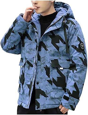 XXBR zimski kaput za muške jakne sa pamučnim patentnim zatvaračem na otvorenom Vjetrootporna odjeća
