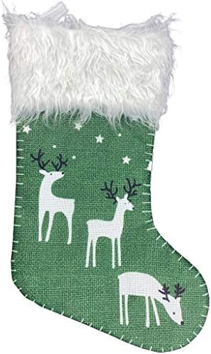 Ku1akf Tree Ornament čarapa Santa Claus Snowman Sock Decor Decor