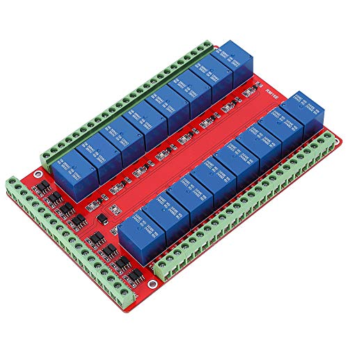 16-kanalni relej, 16-kanalni Relejni modul DC 5,12,24 V izolovani tip relejnog modula interfejs