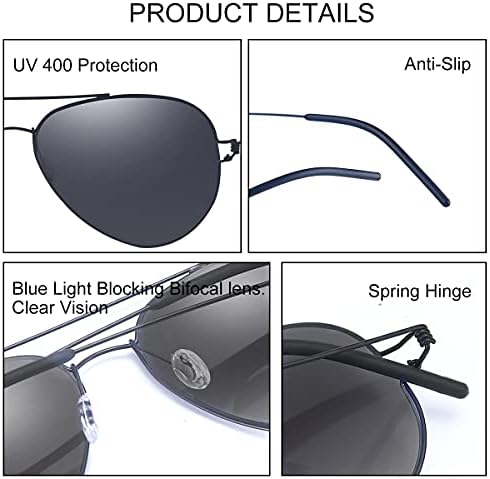 2 parove zrakokalne čitanje sunčanih naočala UV400 Zaštita sportskih čitača za sunčanje plave