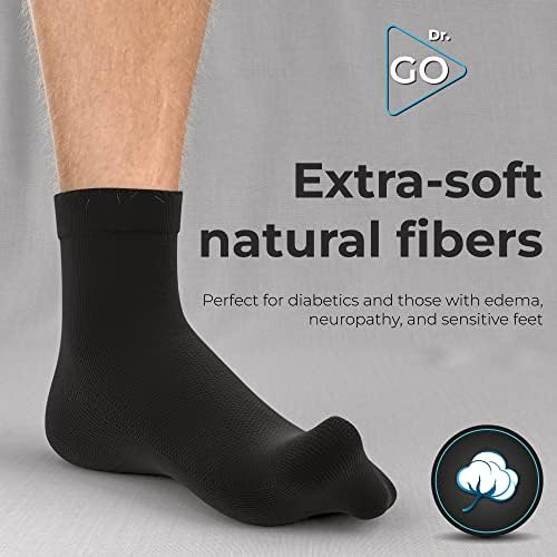 Neuropatičke čarape za muškarce [ bešavne] ultra mekane dijabetičke čarape sa nevezanim vrhom, poboljšavaju