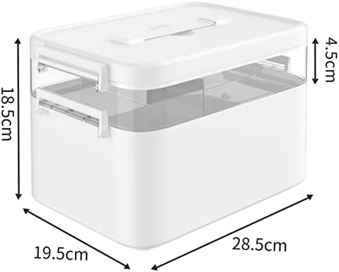 Kutija za odlaganje ganchuna, kutija za prvu pomoć u 2 sloja sa pretincima, prenosna plastična kutija