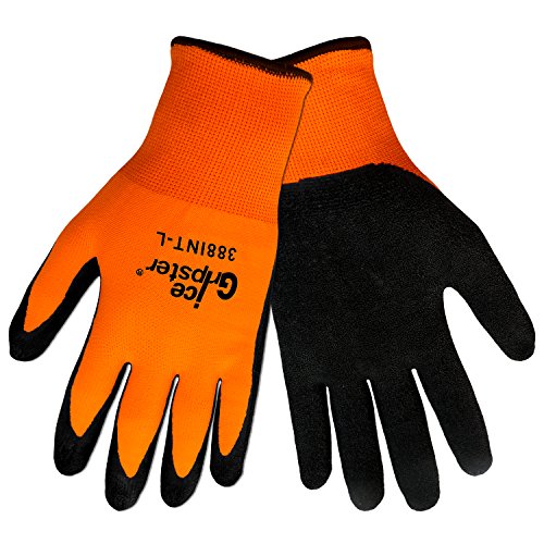Global Glove 388int Ice Gripster gumena rukavica, Work, Extra Large, narandžasta / crna