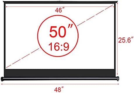 N / A 40 50 inča 16: 9 Prijenosni projekcijski ekran za projekt tablice Matte bijeli tkaninski