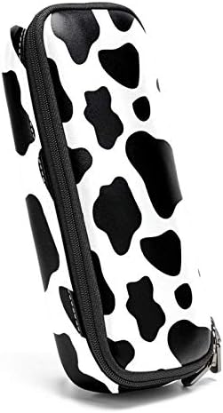 Cow Pattern kožna pernica torba sa duplim patentnim zatvaračem torba za odlaganje za školski rad kancelarija