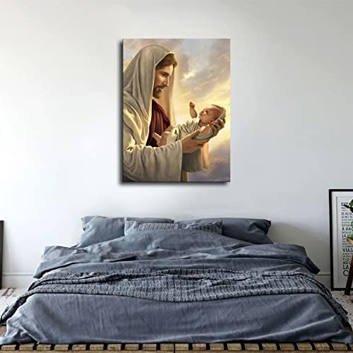 Isus i Djeteposterreligiousspiritu Portraitjesuspicture posteri i grafike zid Art slike za dnevni boravak