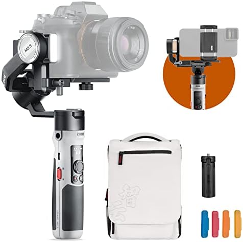 Zhiyun kran M2S Combo - Gimbal kamere za kameru za kameru bez ogledala, akcijsku kameru, pametni telefon,