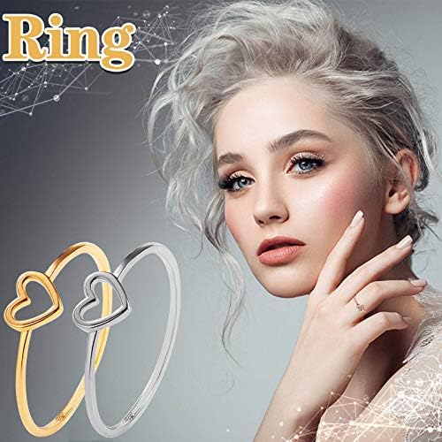 Ženska nakit za obećanje prstenovi poklon za djevojku Modni vjenčani prstenovi u obliku srca za žene Nakit