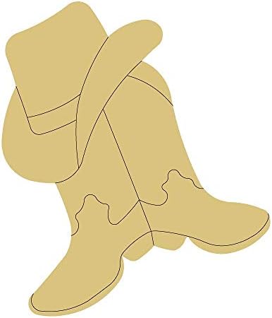 Kaubojski dizajn čizma prema liniji Izrez Nedovršeno Drvene šljokice Jahanje Konjske cipele