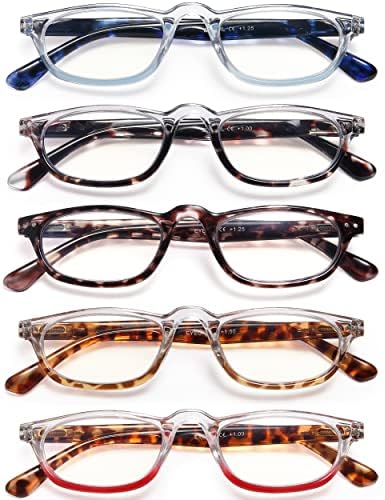 YTDBNS 5-Pack naočare za čitanje plavo svjetlo blokiranje za muškarce žene čitačke naočare protiv naprezanja