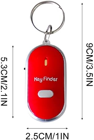 2h7d9s privjesak za ključeve LED lampa Torch daljinska kontrola zvuka Lost Key Finder Whistle sound