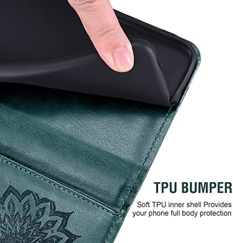 Futrola za telefon za Samsung Galaxy A12 futrole za novčanike sa zaštitom od kaljenog stakla i kožnom vitkom poklopcem