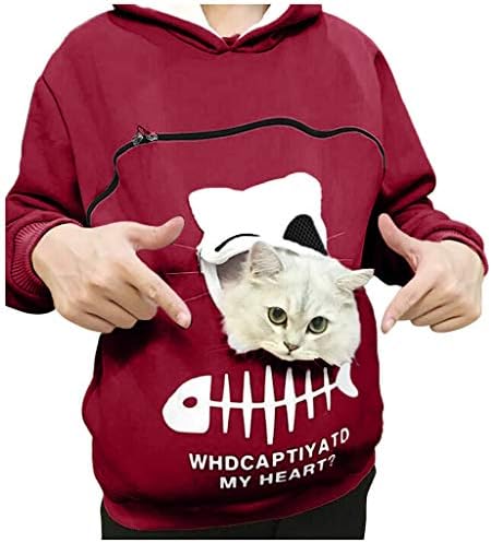 Torbica za mačke dukserica za ženske nosioce za kućne ljubimce pulover držač šteneta za mačke dukserica s