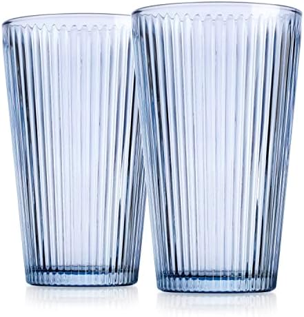 Home to Table moderni čaša za piće Set, 12-Count Blue Cooler Glassware, uključuje 12 Cooler glassware Elegant