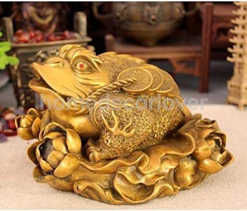 Zamtac Oriental Chinese Feng Shui Money Lucky Fortune Bagua Frog Toad Mascor Dekor figurice Statua - Stolni stol Top -