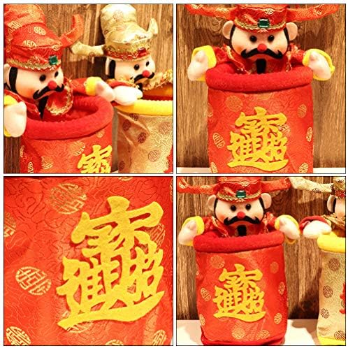 Aboofan Cartoon Coin Bog bogatstva Ornament Organizator sto za skladištenje Tsai Shen Yeh Kip kanta za